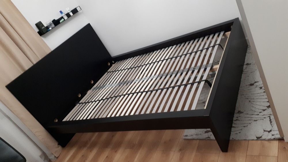 Malm łóżko 140x200 czarnybrąz