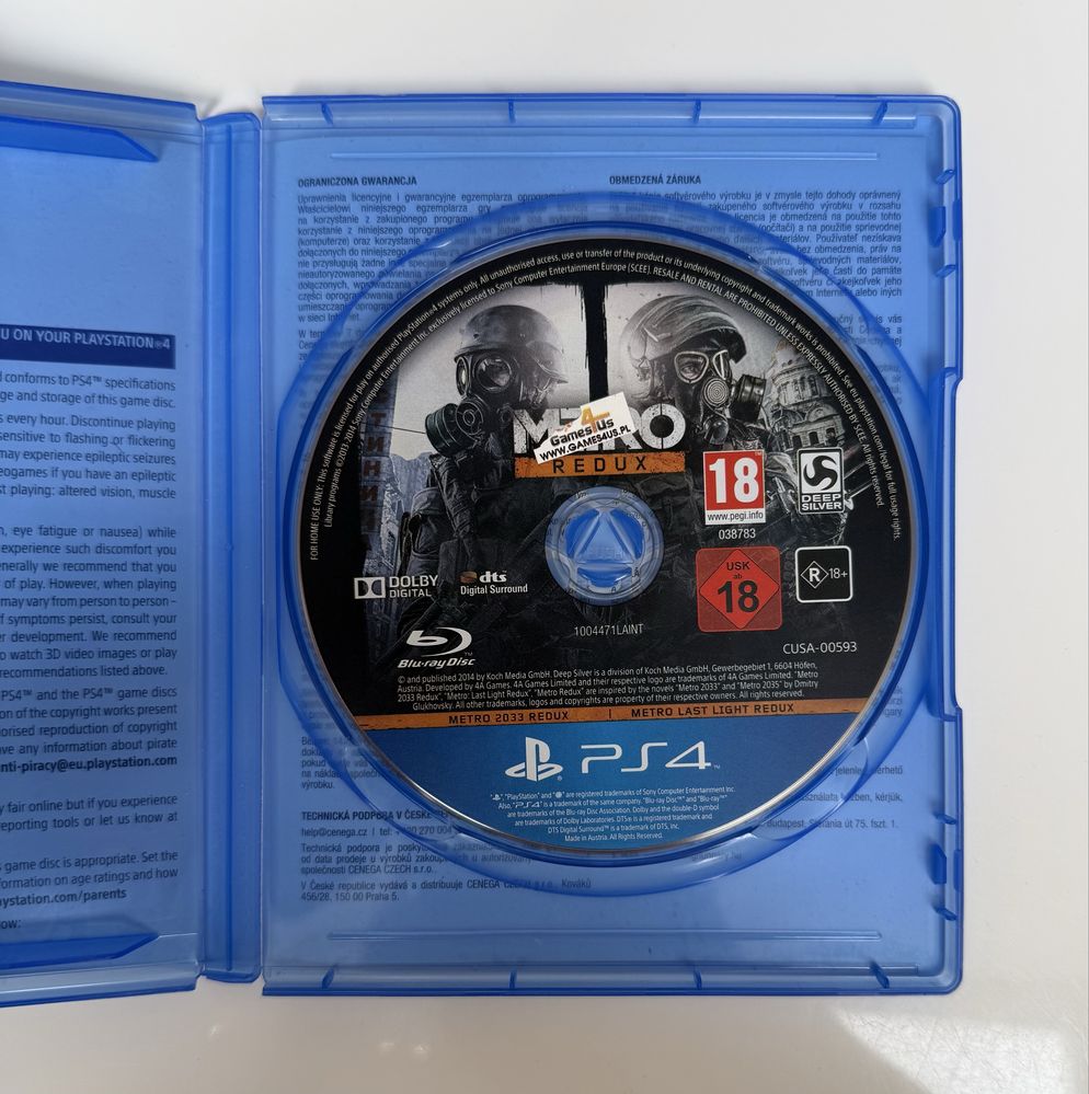 Metro Redux PS4 Polska Wersja PL
