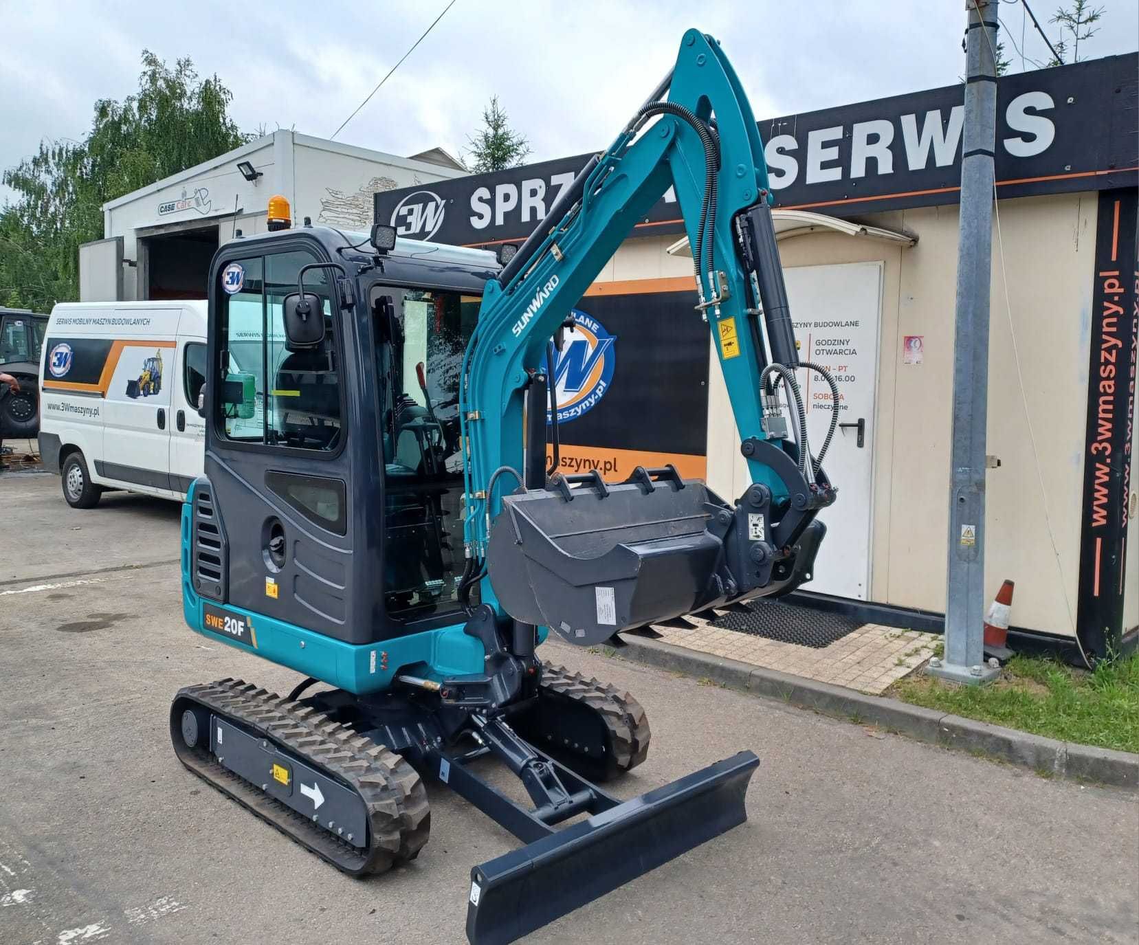 Mini-koparka SUNWARD SWE 20F Nowa 2025, 1940 kg, Gwarancja 5 lat !!!