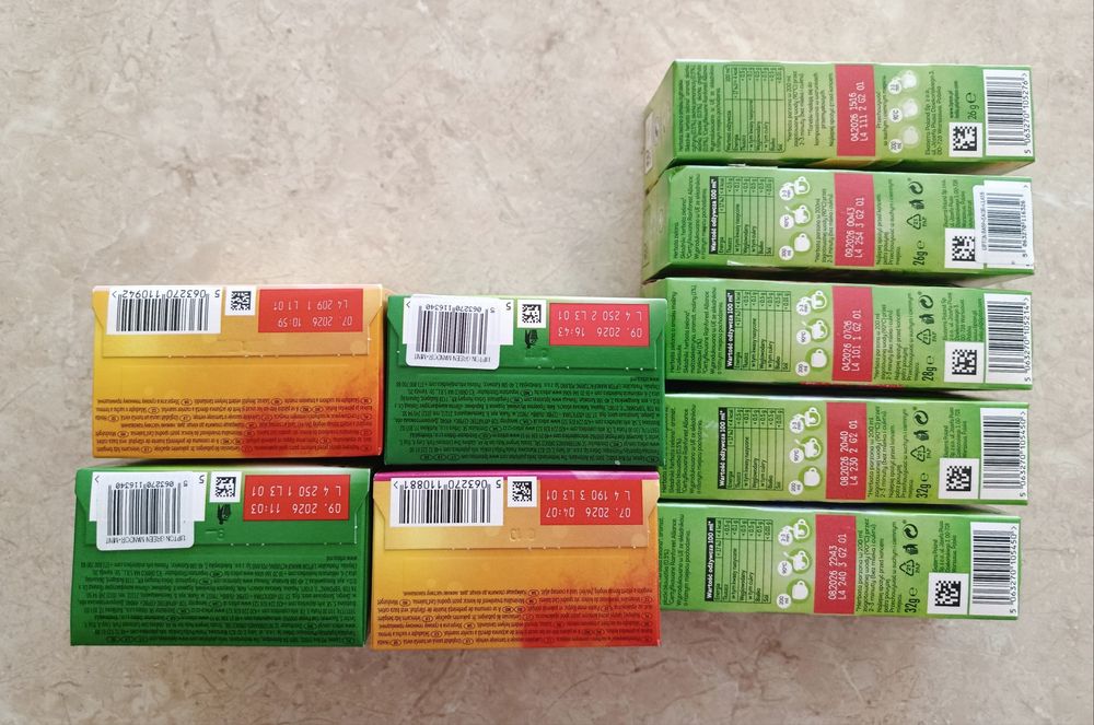 Zestaw 9 opakowań herbat Lipton nowe