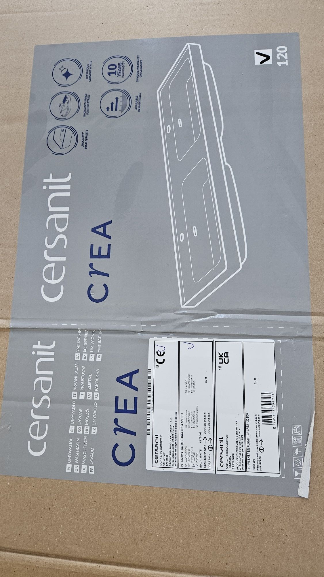Cersanit Crea 120 szafka + umywalka