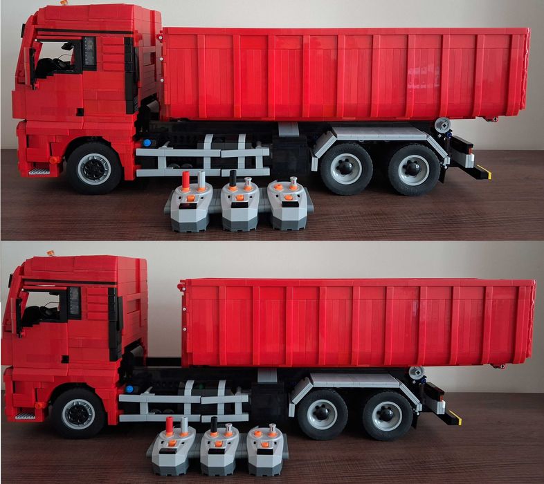 klocki zdalnie sterowany man tgx hakowiec; jak lego cada mould king