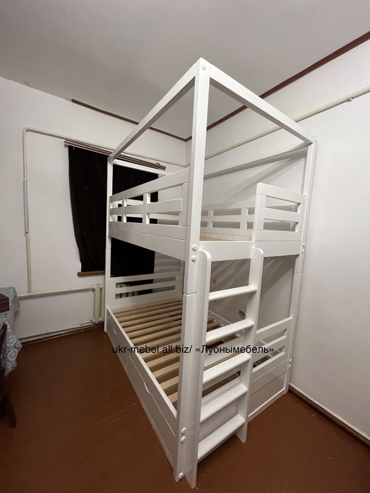 Ліжко двоярусне дерев'яне Мода (кровать двухъярусная)