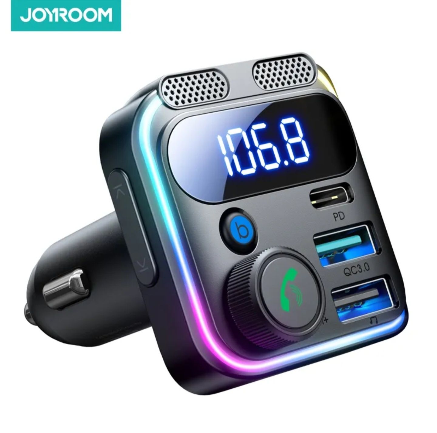 Автомобільний зарядний пристрій Joyroom JR-CCB01 FM Трансмітер 48W
