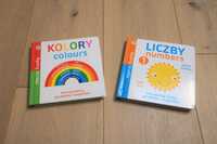 Dwie książeczki z serii Bystry brzdąc:
kolory colours
liczby numbers