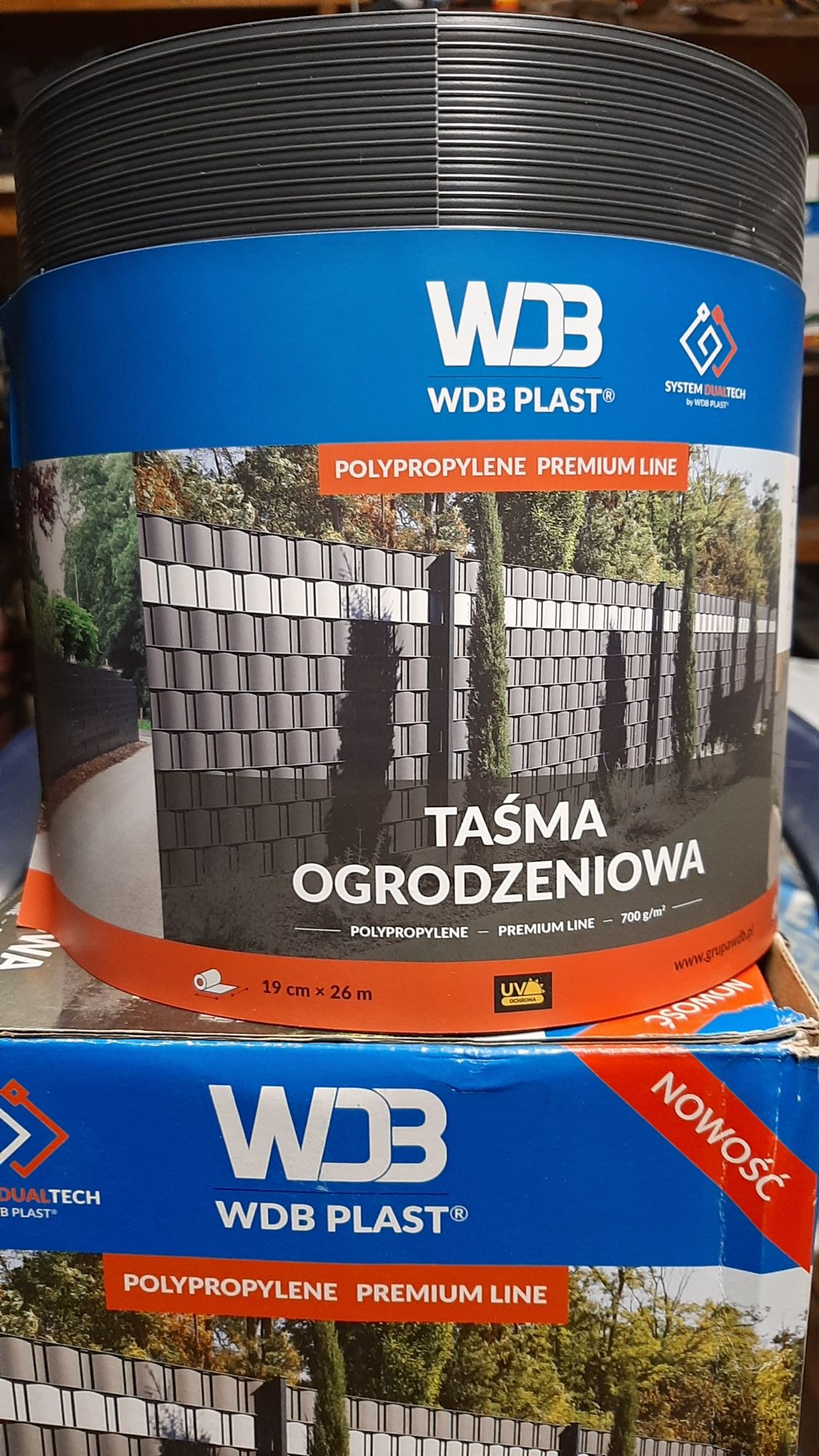 Taśma WDB Plast BASIC LINE klipsy gratis, panel ogrodzeniowy