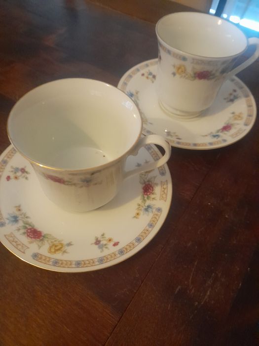 2 Chávenas de chá de porcelana chinesa