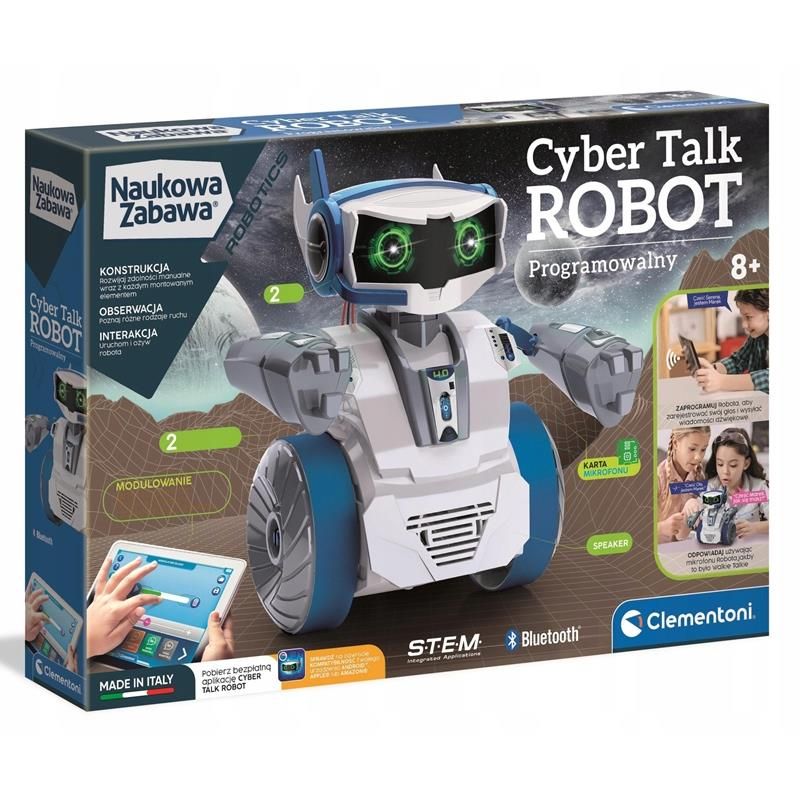 Clementoni Mówiący Cyber Talk Robot Programowalny 50122