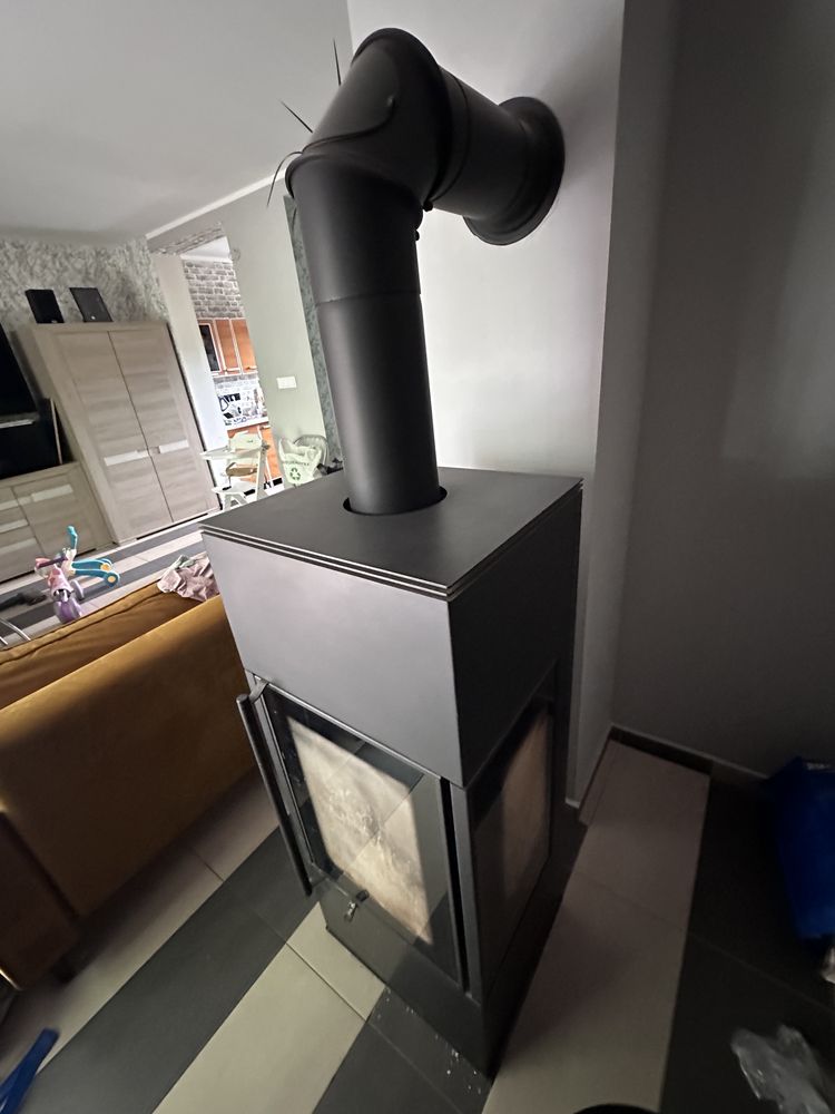 Piec stalowy koza THOR VIEW Ø 150 8 kW