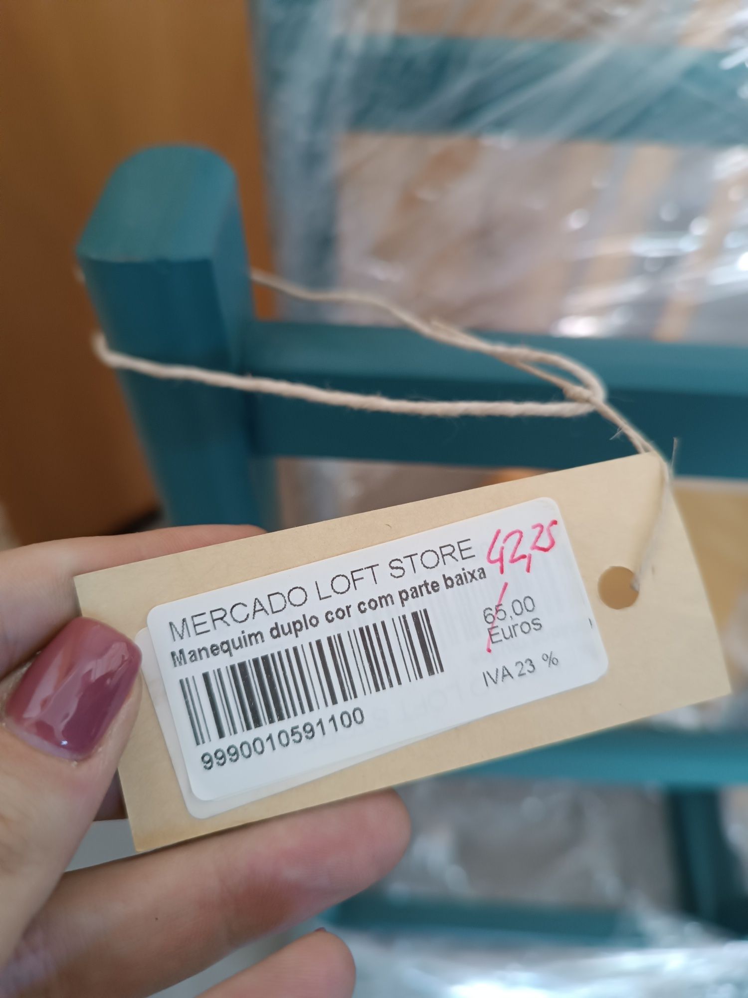(Promo NATAL) Baú azul / manequim duplo azul