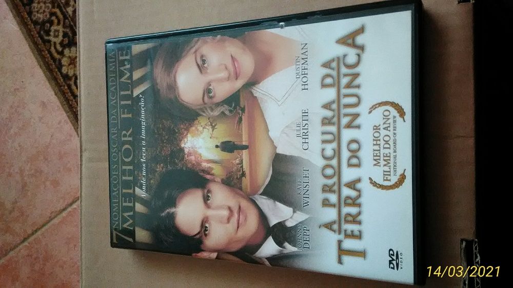 DVD À Procura da Terra do Nunca FILME Dustin Johnny Depp Kate Winslet