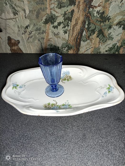 тарелка и лафитник старинные .