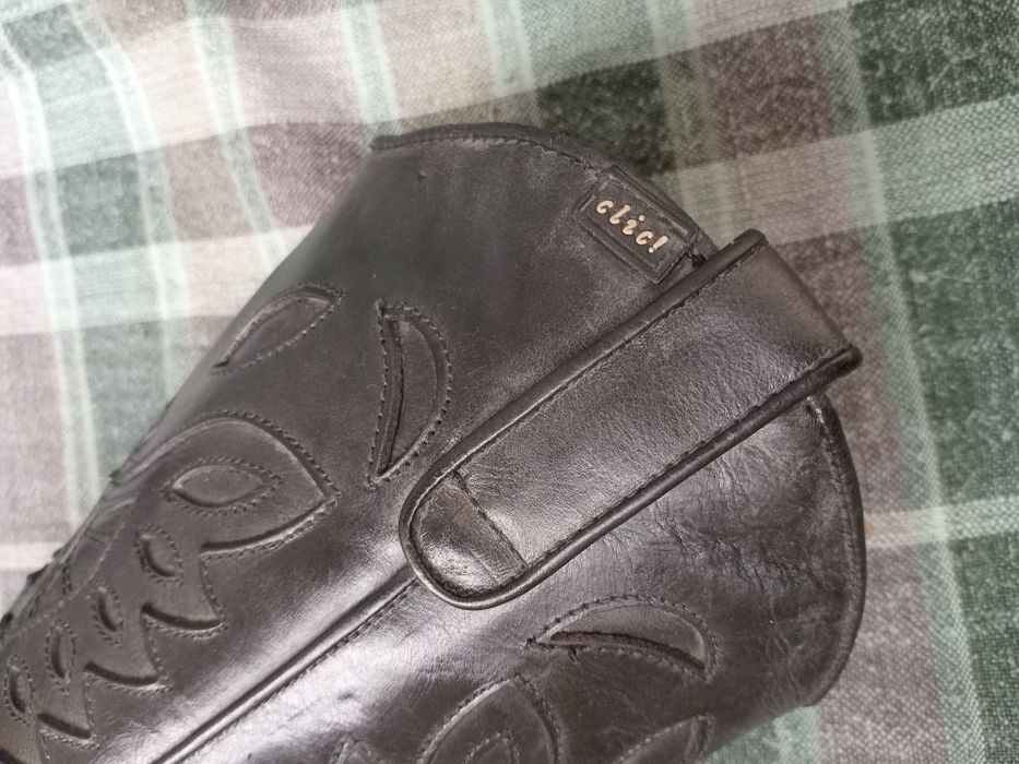 Шкіряні ковбойські чоботи (23 см за устілкою)