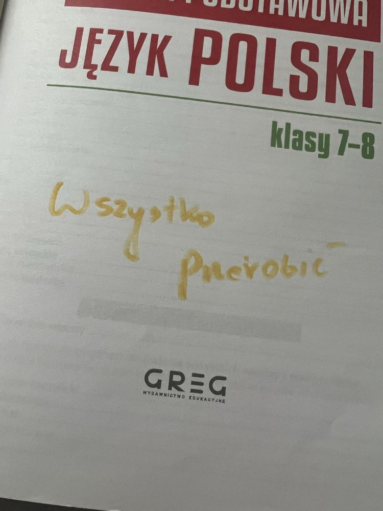 Repetytorium język polski szkoła podstawowa