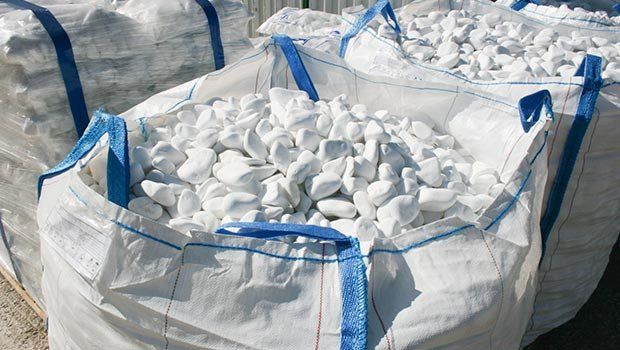 Otoczak Biały Kamień Thasos Grecki Śnieżnobiały 1 TONA KURIER GRATIS