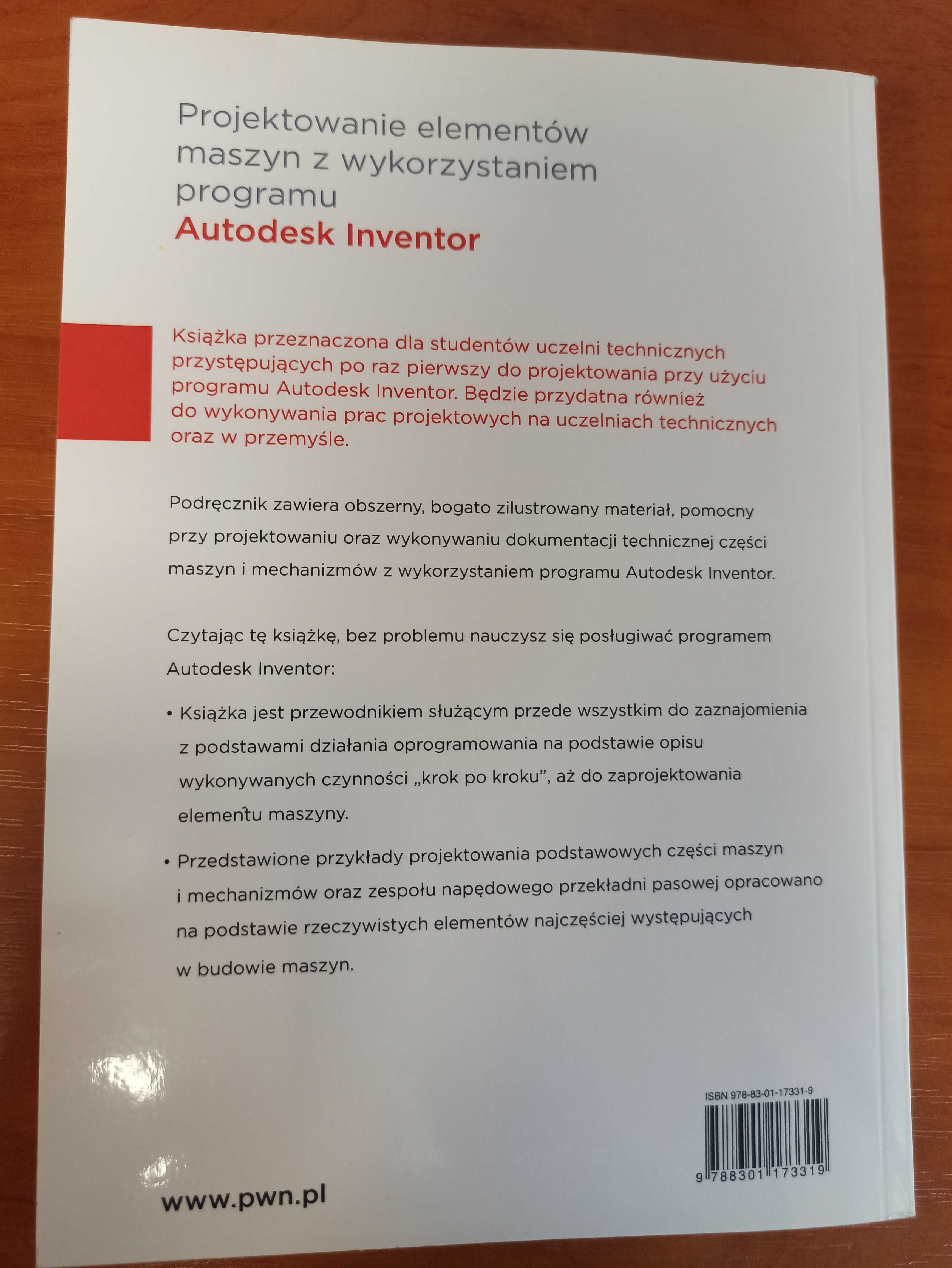 Paweł Płuciennik – Projektowanie elementów maszyn. Autodesk Inventor