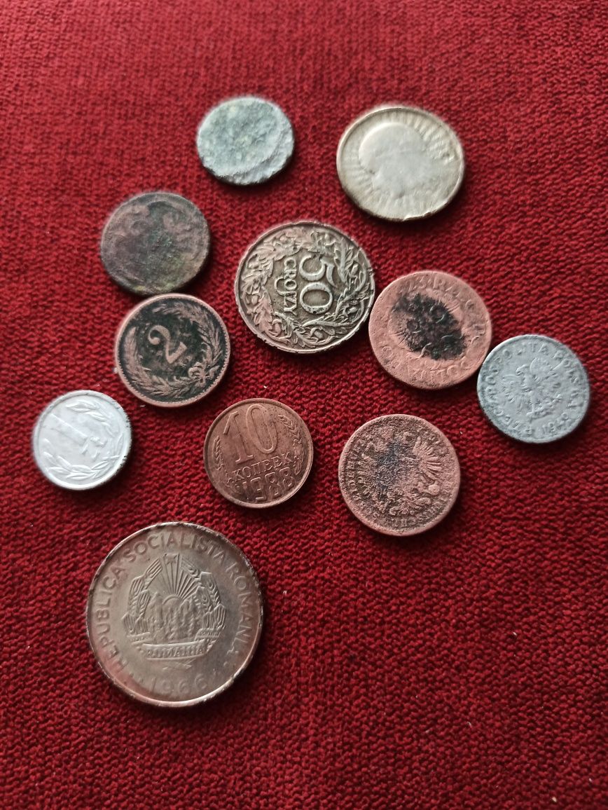 11 Starych monet komplet