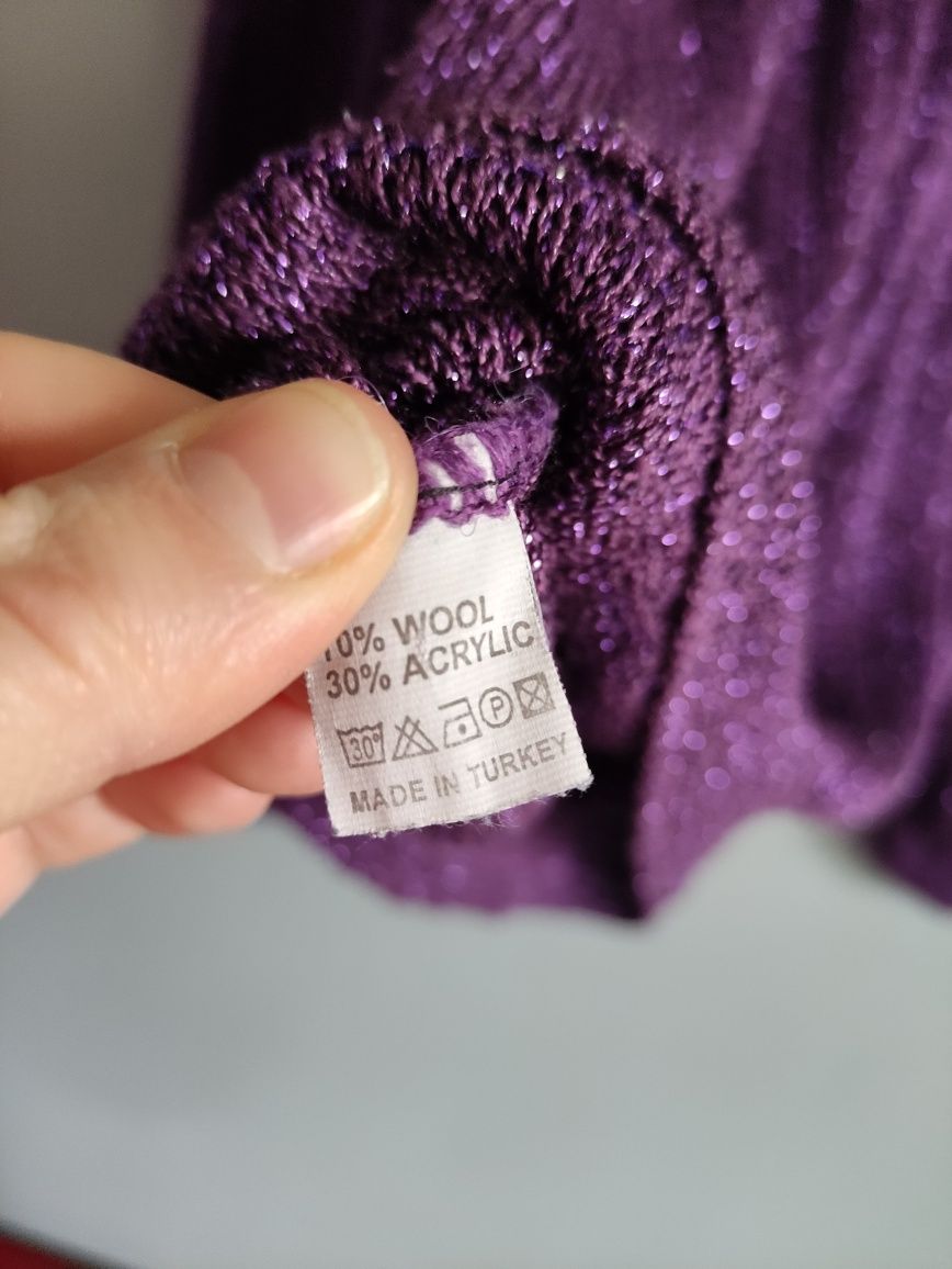 Damski sweter M fioletowy