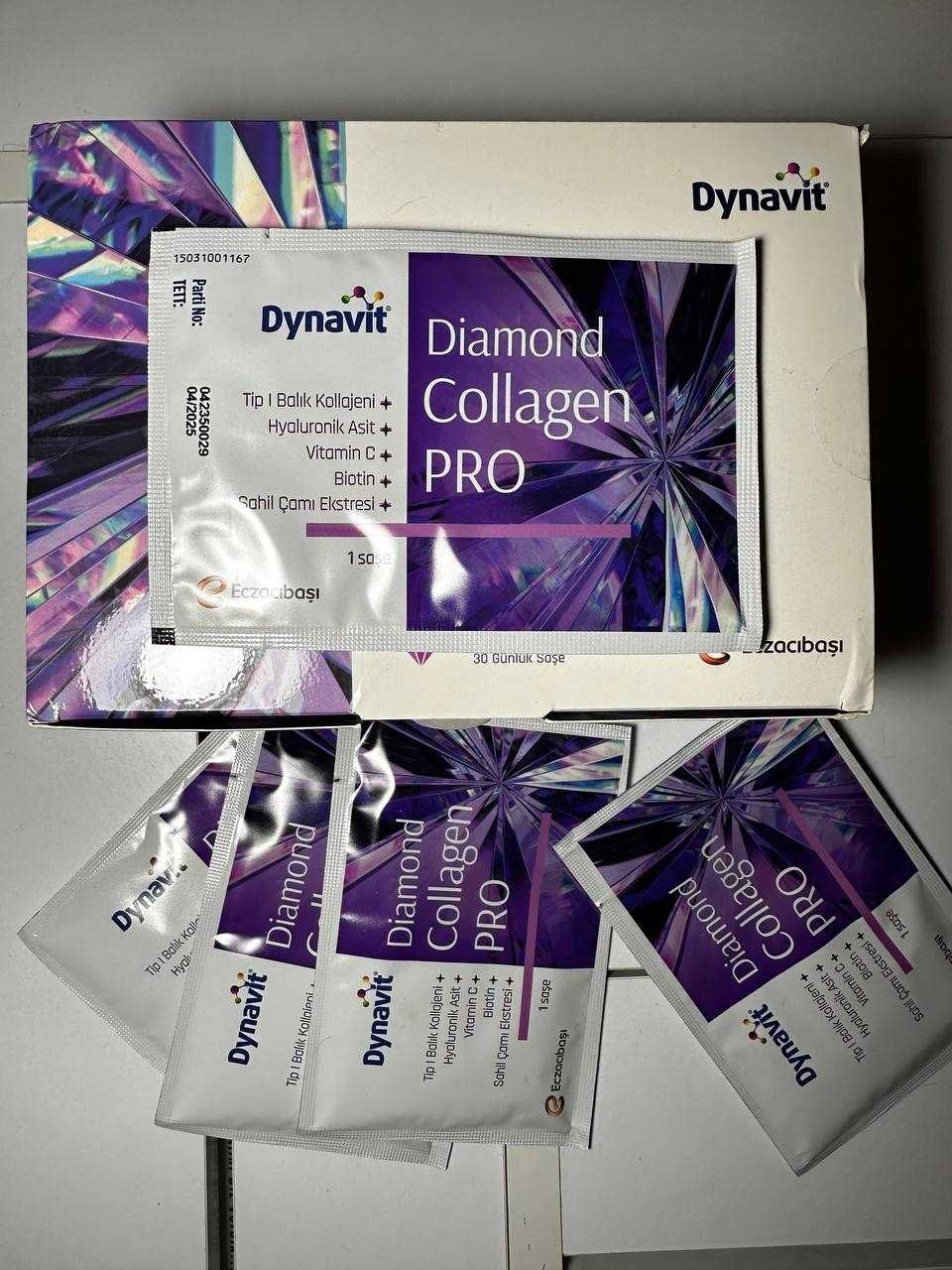 Diamond Collagen Pro DYNAVIT 30 саше для суглобів, шкіри та волося