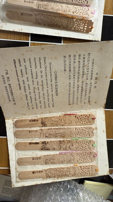 Marcadores livros ttabalhados chineses