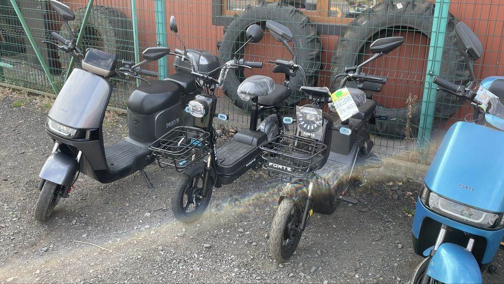 Електроскутер Електросамокат велоскутер Forte Yadea електро трицикл