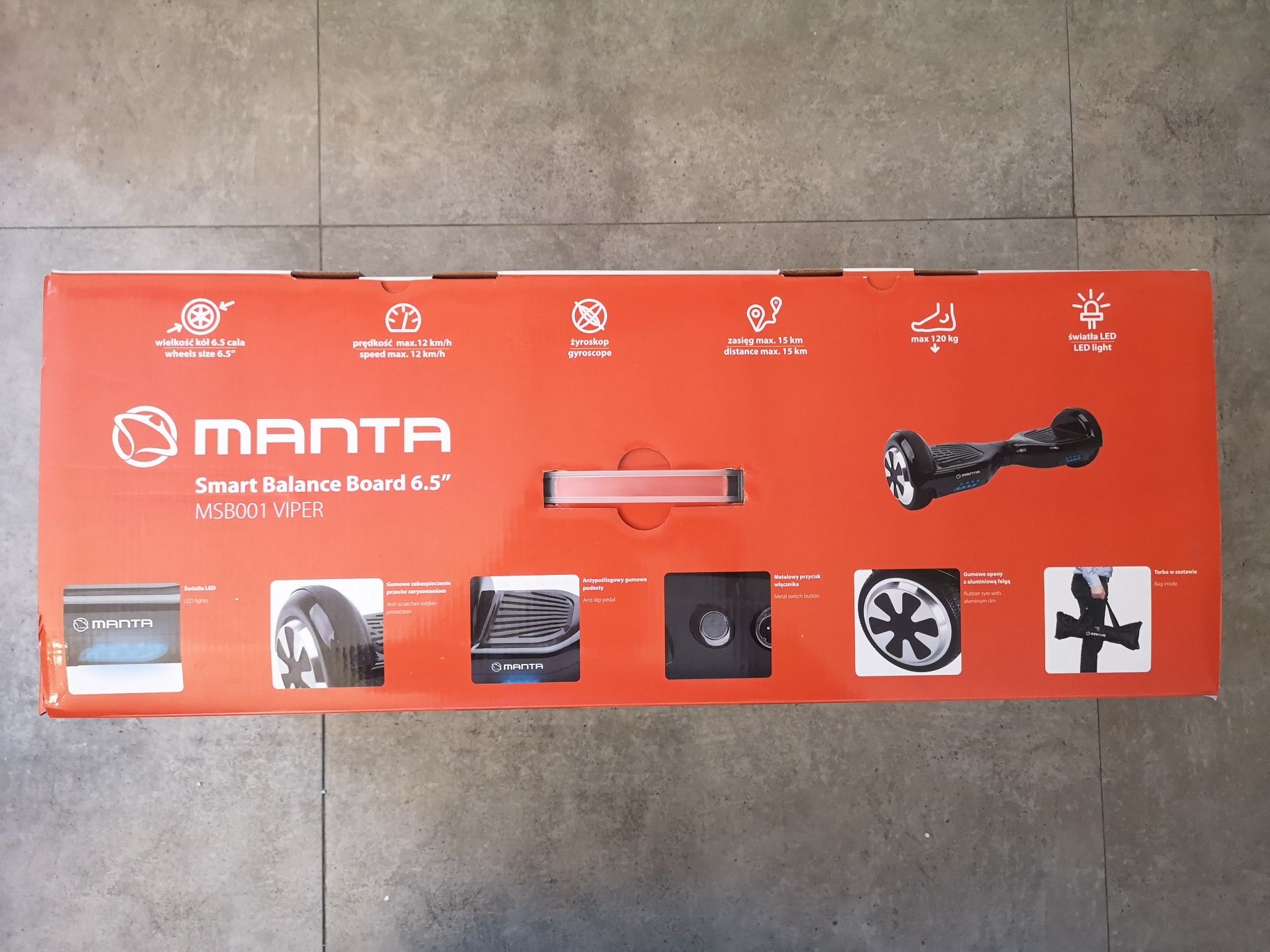 Deska Elektryczna MANTA Smart Balance Board 6,5" MSB001 VIPER