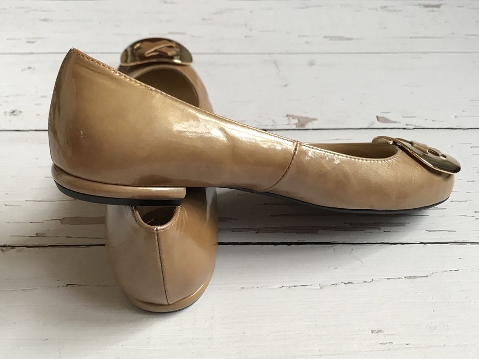 Damskie Lakierkowe Baleriny 7mil Luxury Brand Skóra 37 Nowe 549 zł !
