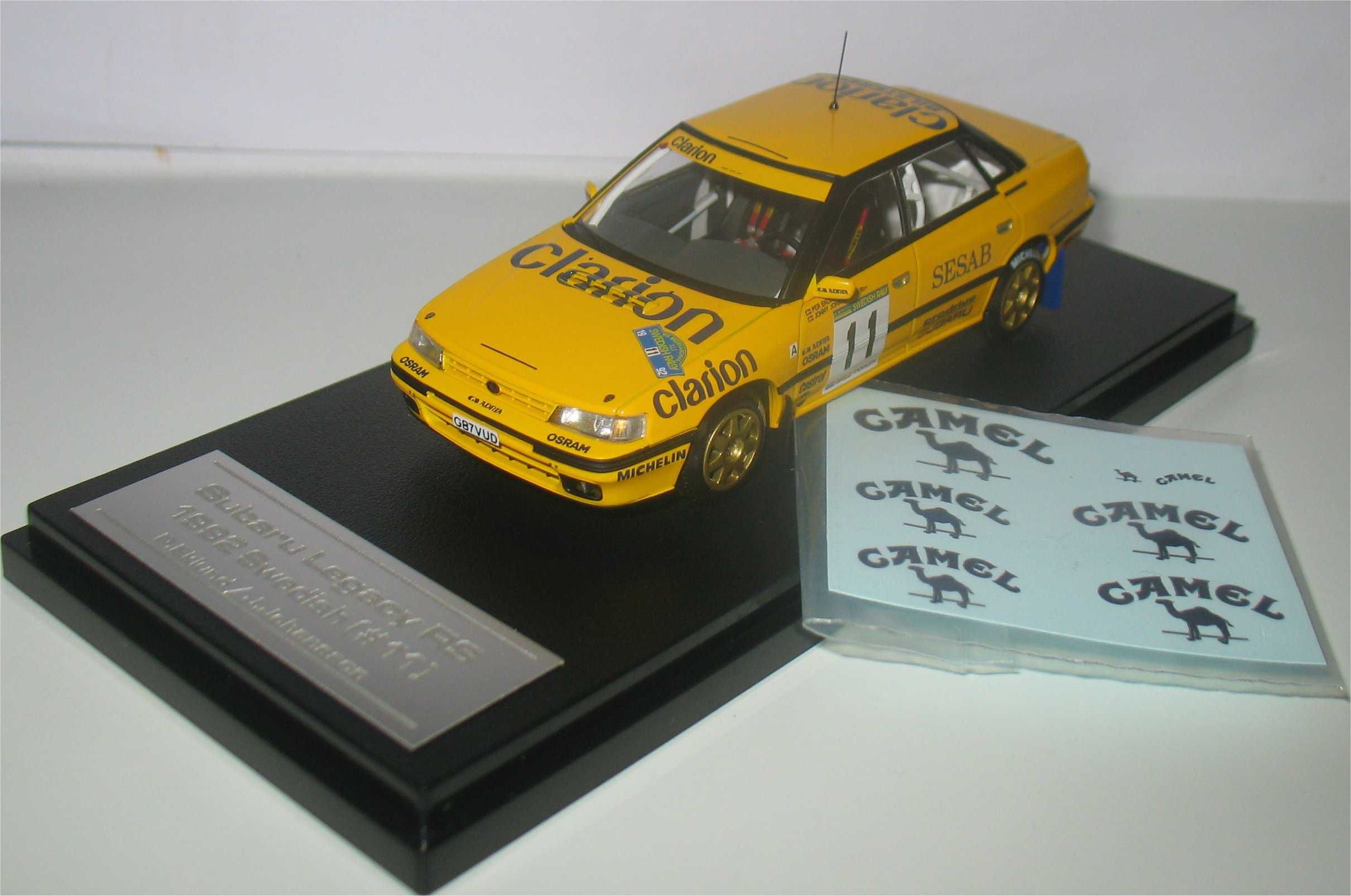HPI -Subaru Legacy RS CAMEL - 6º Rally Suécia 1992 - Eklund