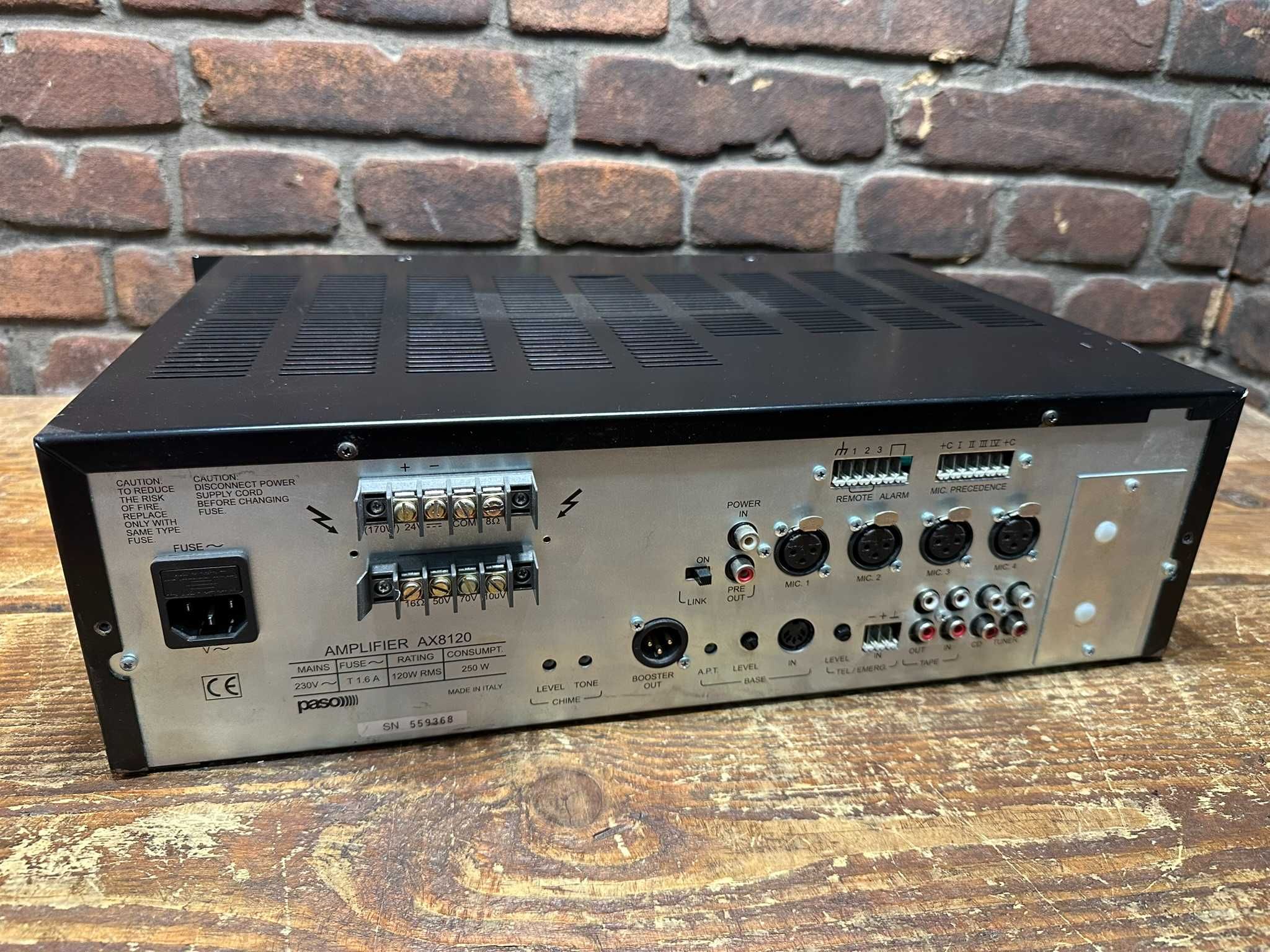 Końcówka mocy radiowęzeł AX 8000