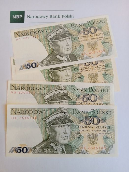 Banknot 50 zł PRL - UNC/UNC-. Piękny stan!