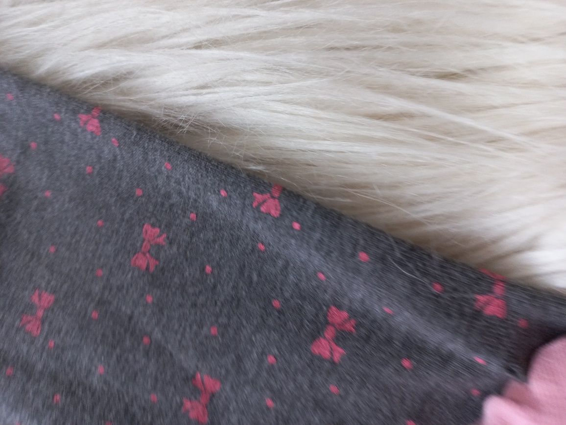 Legginsy spodnie dla dziewczynki 98 104 kokardki leginsy