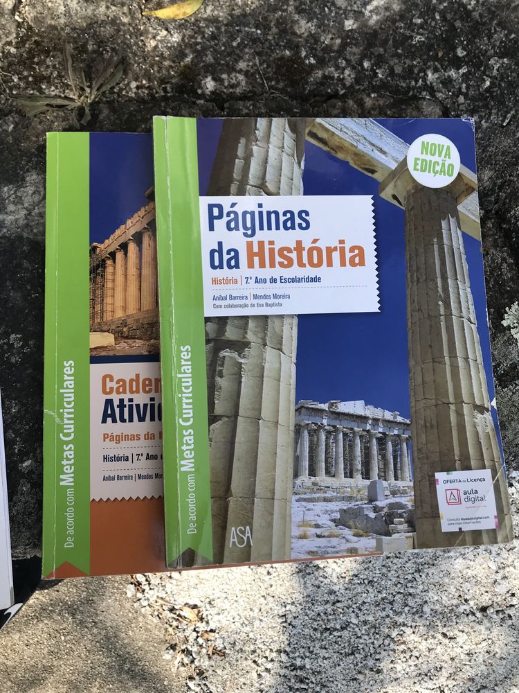 Livros/Manuais de História do 7.º ano (para alunos e professores)