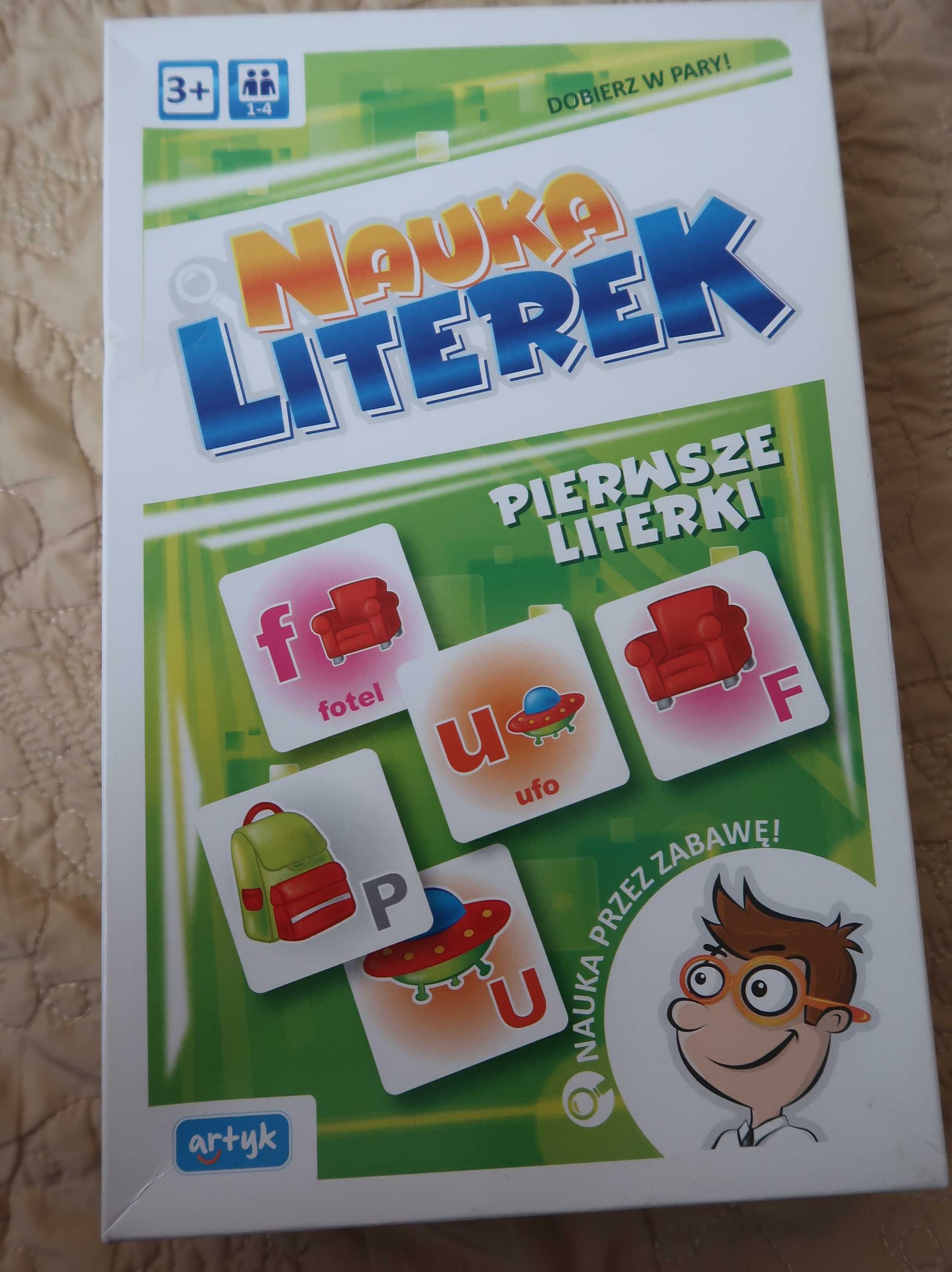 Nauka literek - dobierz w pary wiek 3+