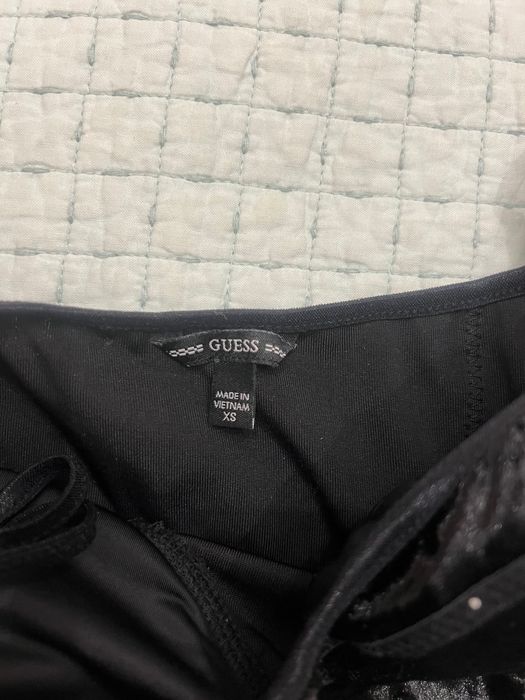 Боді  Guess чорний оксамитовий розмір XS