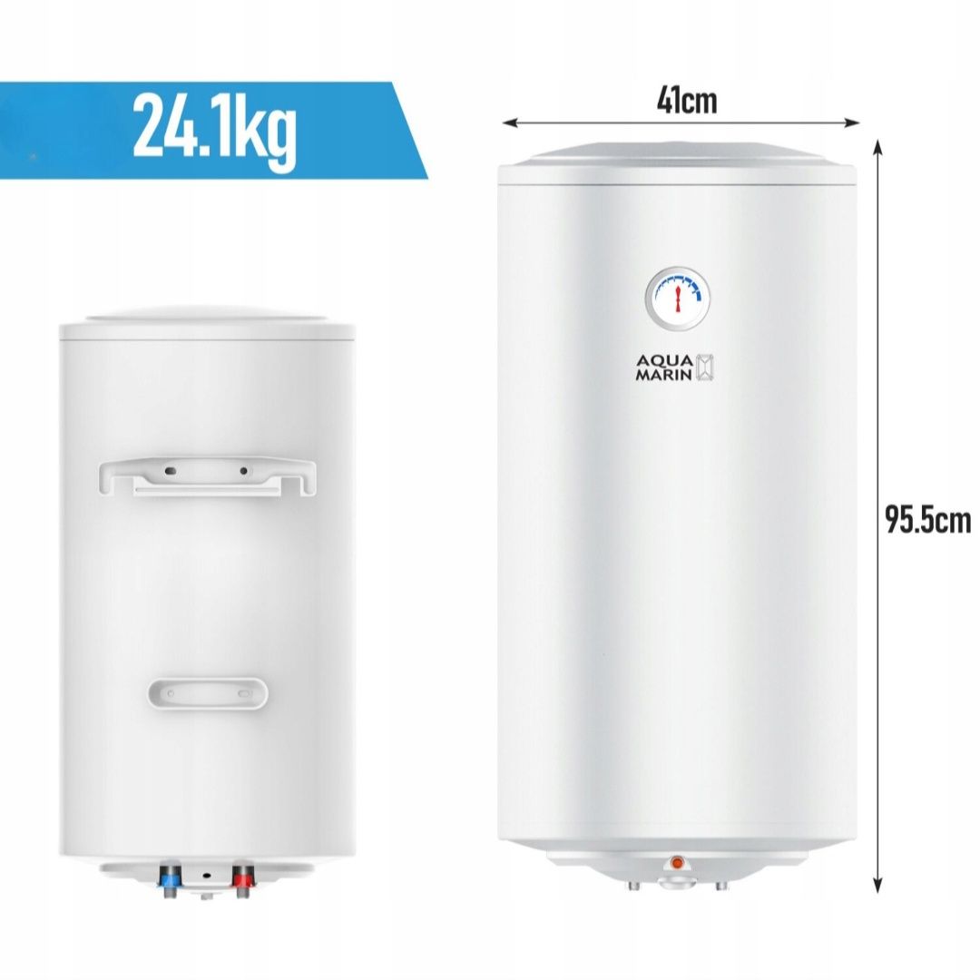 Bojler 80L Elektryczny Podgrzewacz Wody 1500W Emaliowany Zbiornik