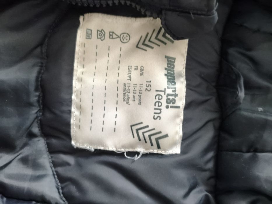 Kurtka zimowa r. 152, 11-12 lat  czarna