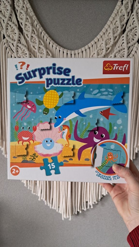 Trefl puzzle Surprise z okienkami | 15 części | Podwodny Świat