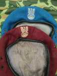 Bordowy beret wojskowy desant 6pdpd