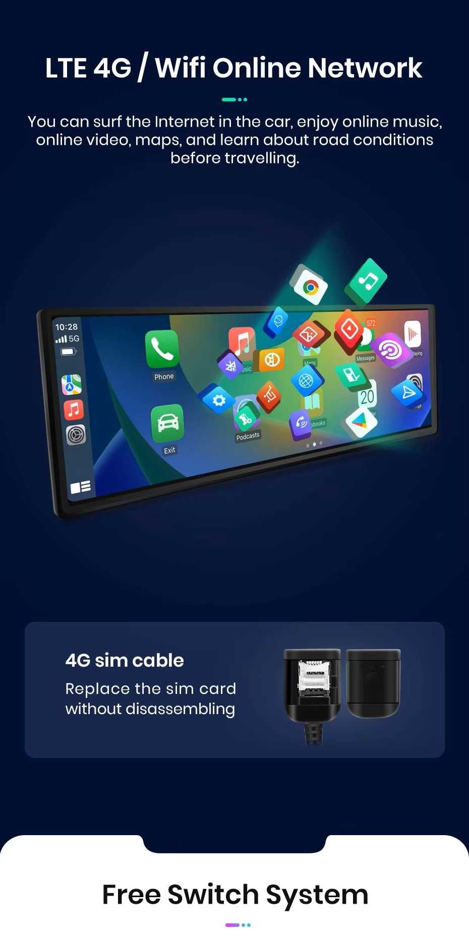 Radio BMW F10, F11 android 14,9" - wersja 8GB+128GB CIC