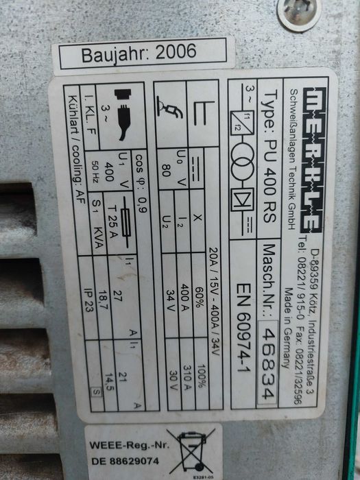 Zautomatyzowane stanowisko spawalnicze spawarka MERKLE PU KUKA KR360/6