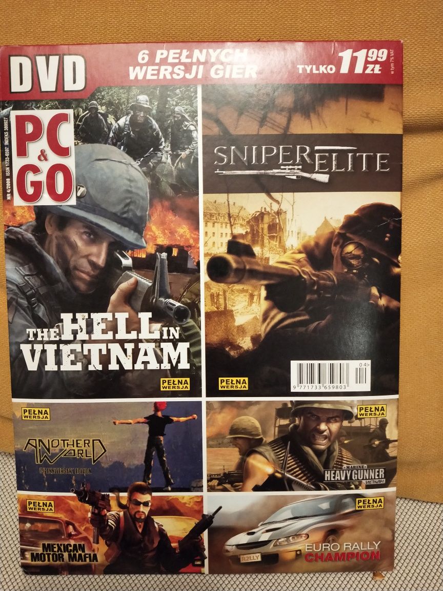 Hell in vietnam, sniper elite, another world PC DVD