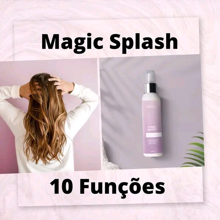 Magic Splash desembaraça o seu cabelo ou barba