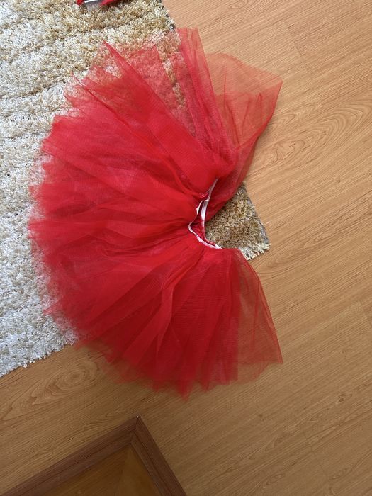 Tutu saia vermelho de criança