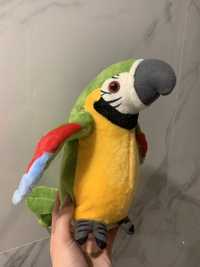 Zabawka nowa papuga powtarza zdania zachęca do mówienia