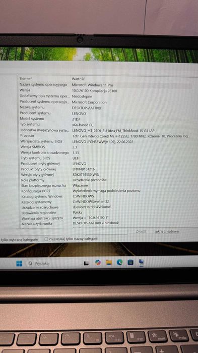 Laptop Lenovo ThinkBook 15 G4 i7-1255U 32GB 500gb m2