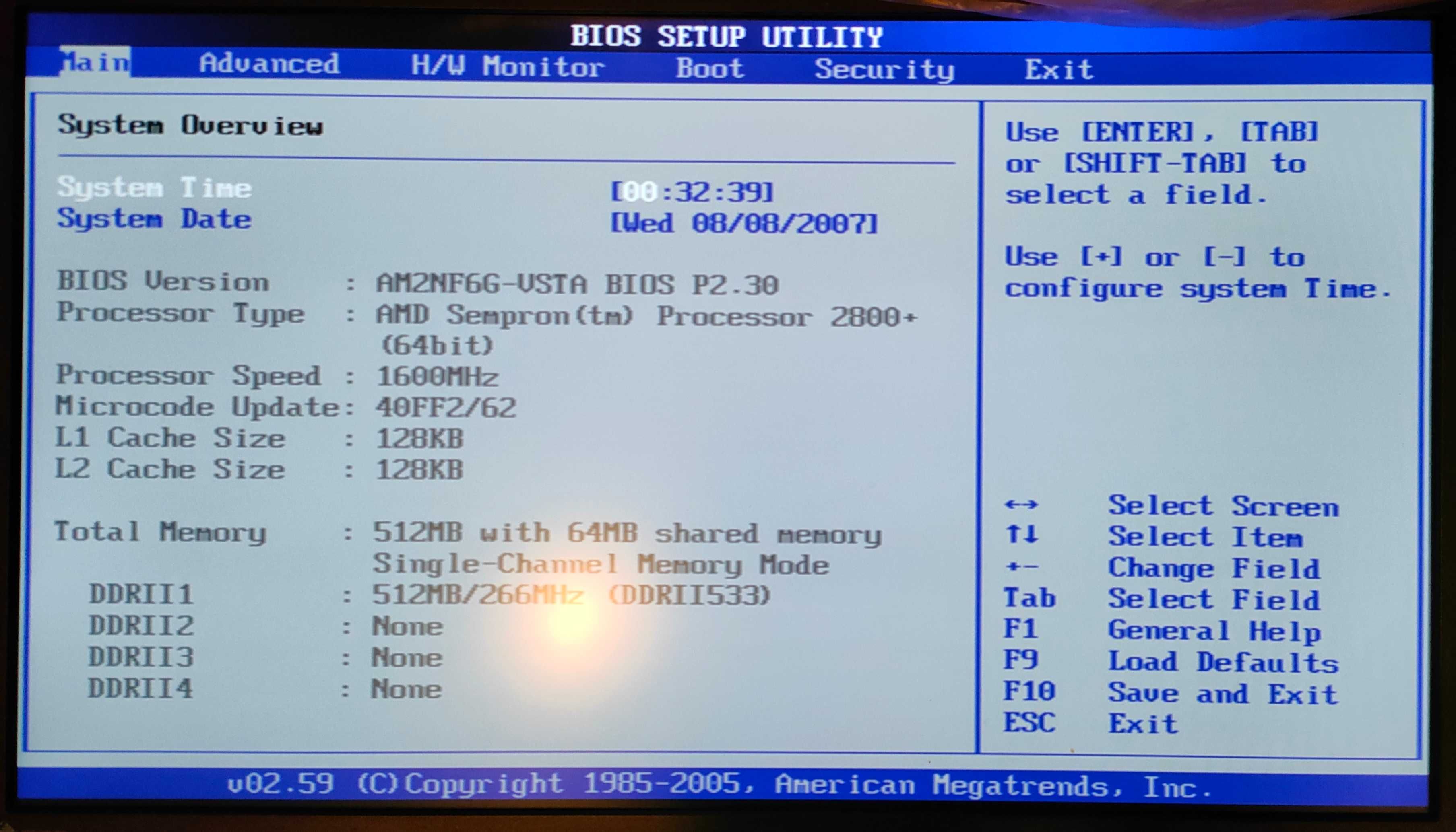 Płyta główna Asrock AM2NF6G-VSTA + Sempron 2800 BOX + 512MB RAM