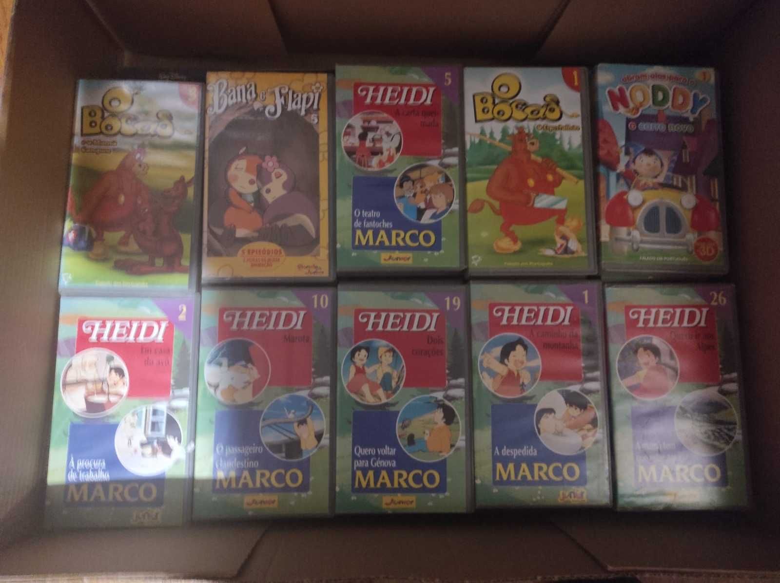 Vendo lote de 40 cassetes VHS infantis