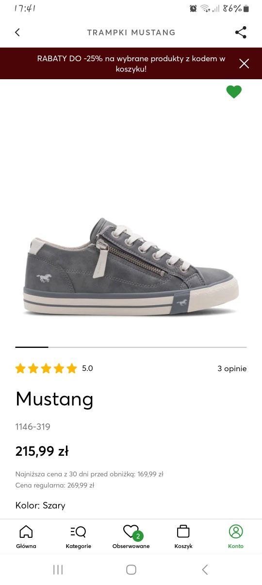 Buty mustang r. 40 nowe, założone 1raz