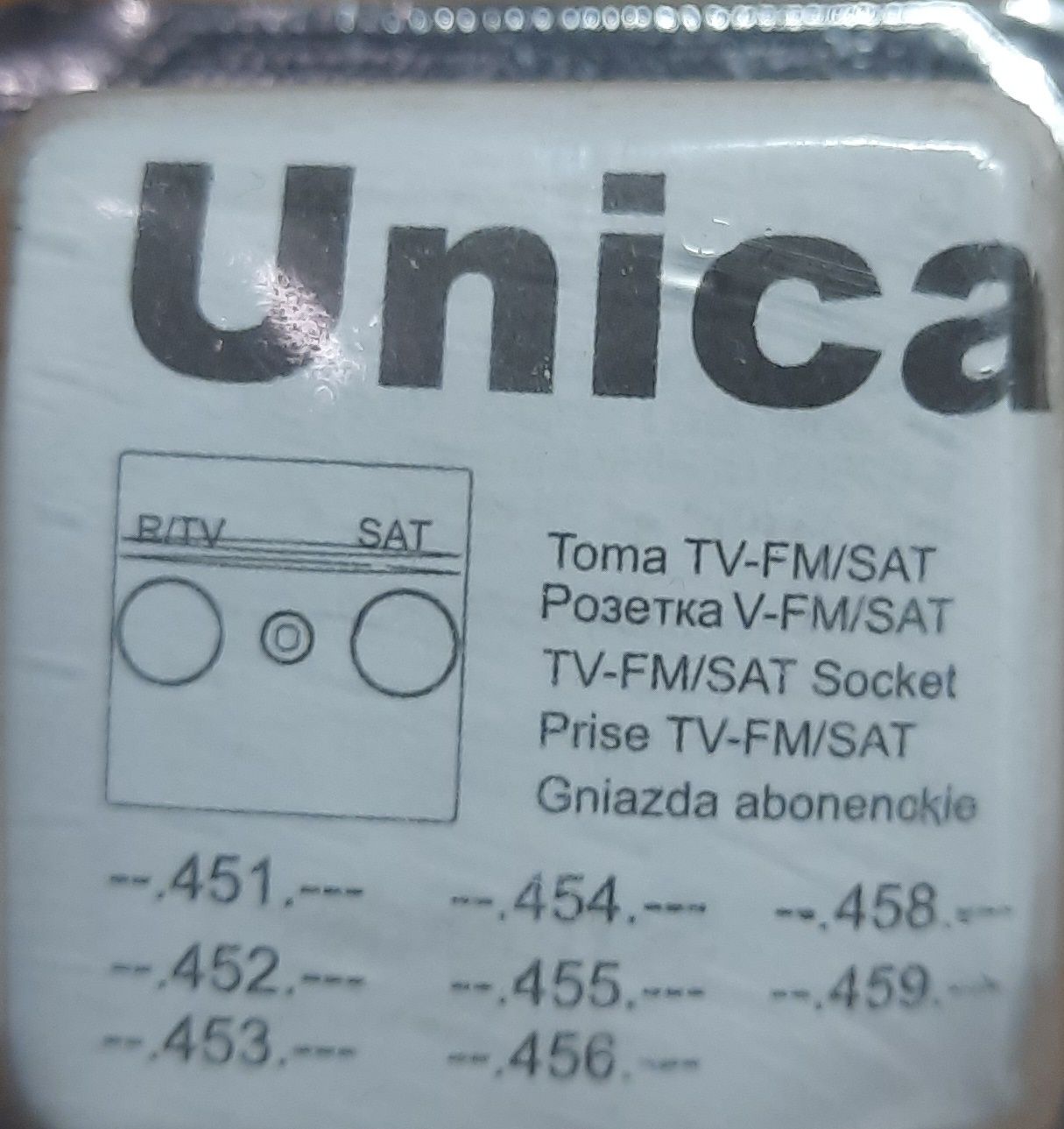 MGU3.452.18 Розетка TV / FM конечная 2-мод белая Unica Schneider