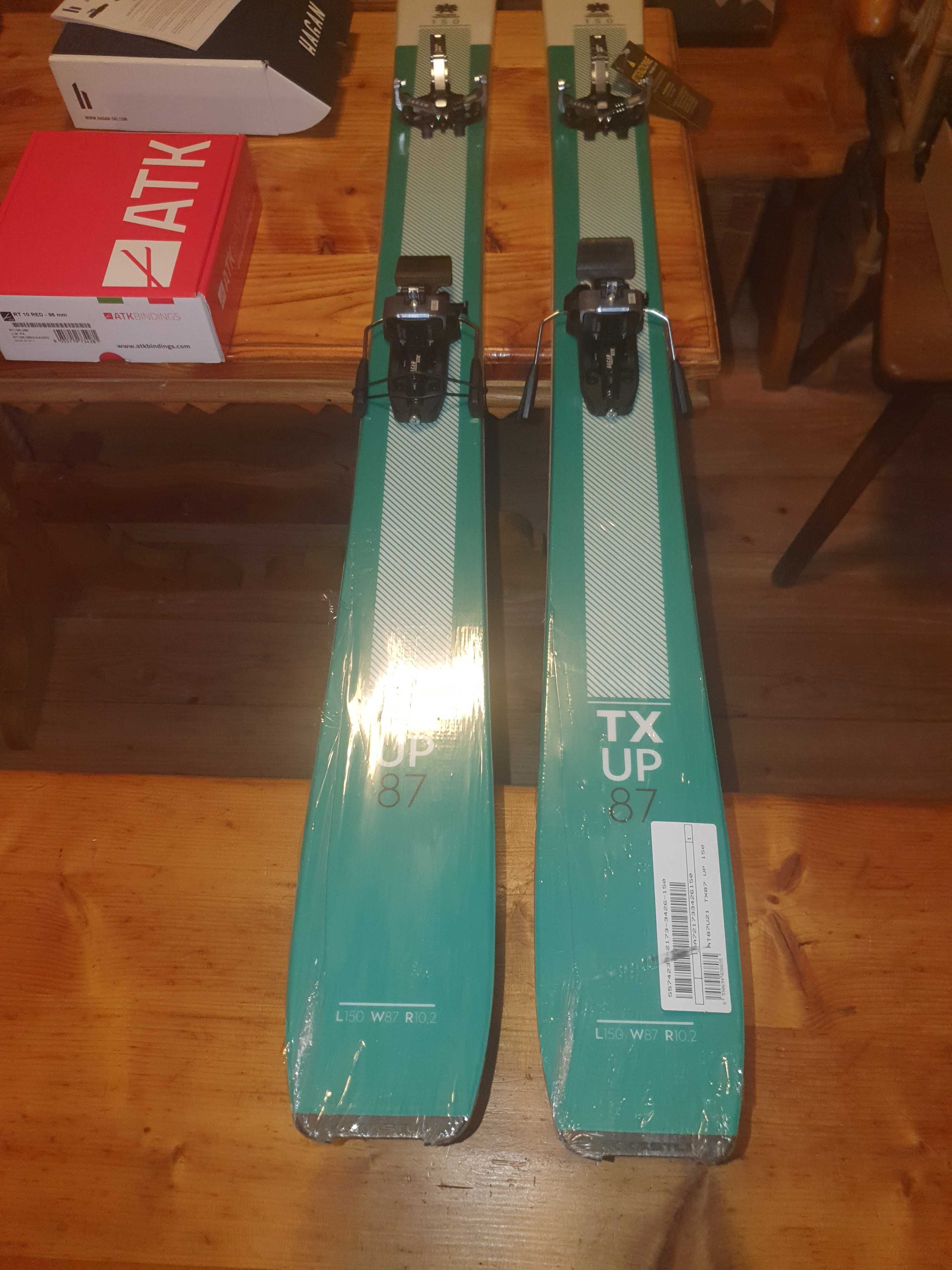 SKITUR-FREERIDE kastle tx up 87z wiązaniami hagan pure i fokami pomoca